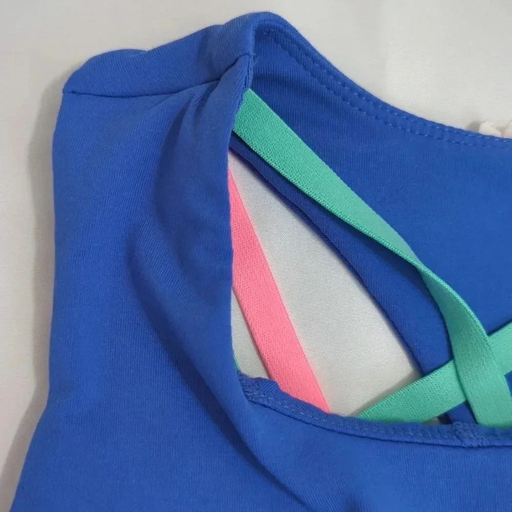 Fabletics Boost Built-In Bra Tank, Color Baja/Sea… - image 8